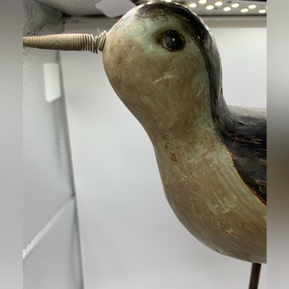 A set of two wooden bird sculptures - Picture 3 of 10